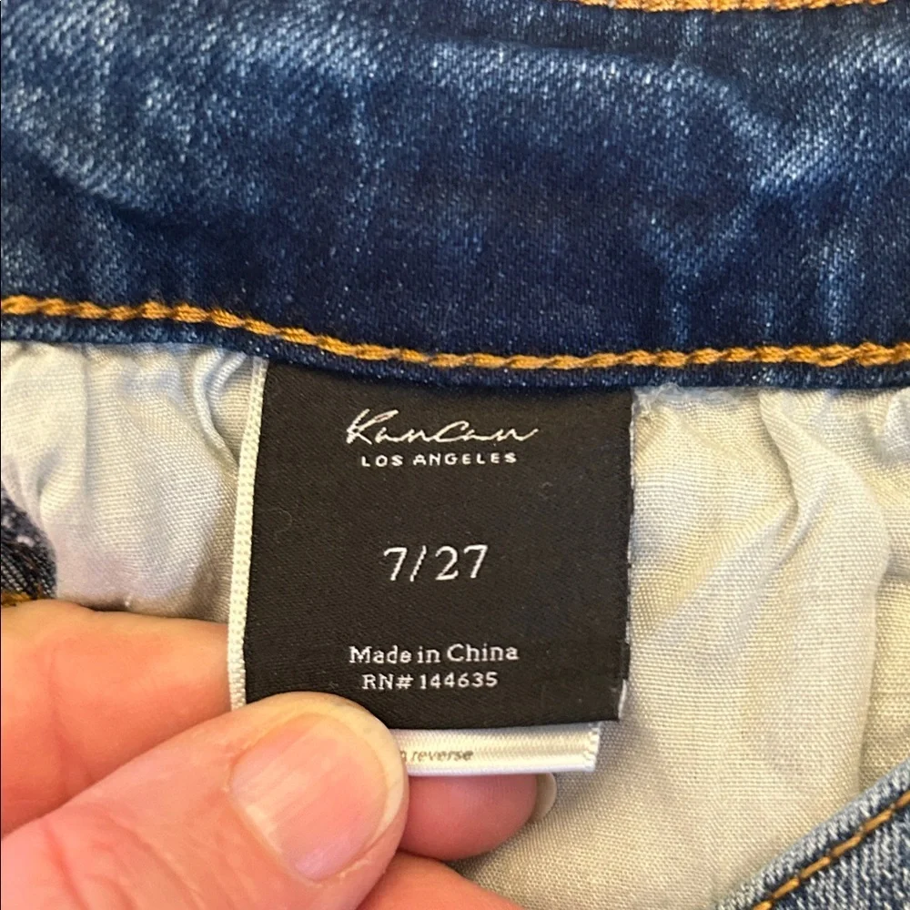 Kan Can Distressed Button fly skinny jeans Size 27 EUC - Picture 8 of 9
